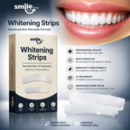 Smile Dew teeth whitening strips benefits: peroxide-free PAP formula, enamel safe, 14 treatment kit